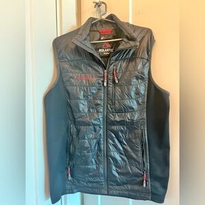 Men’s Mammut Polartec Alpha Black Vest with Red Details Size L